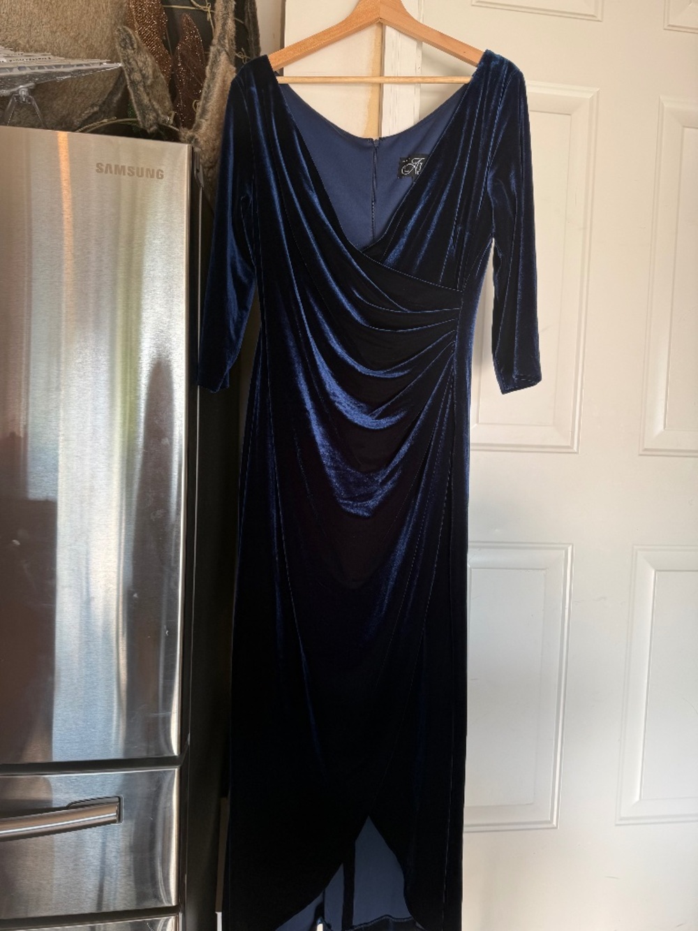 Blue Velvet Gown